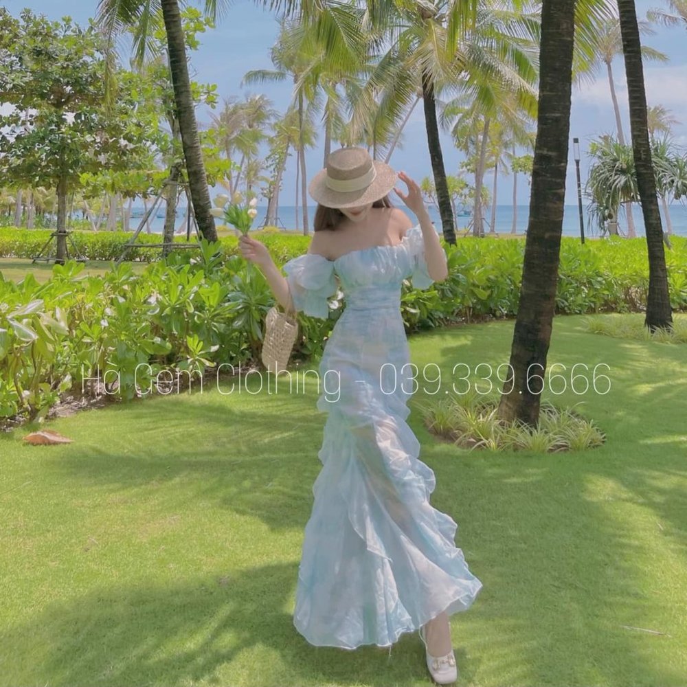 Off Shoulder Floral Ruffle Maxi Summer Spring Dress Size S - Picture 7 of 15